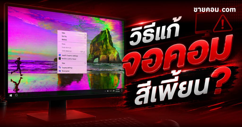 จอคอมสีเพี้ยน